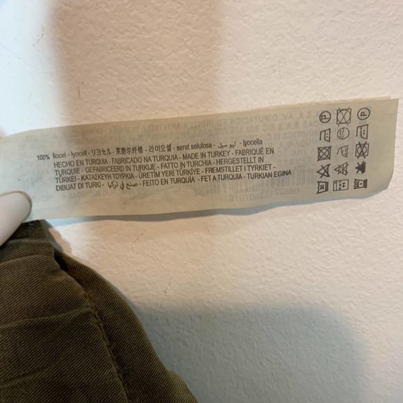 NWOT ZARA high waist joggers lyocell paper bag waist cabincore - Picture 9 of 12